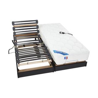 DREAMEA Lit électrique relaxation matelas ressorts ensachés mémoire forme APOLLO de DREAMEA  