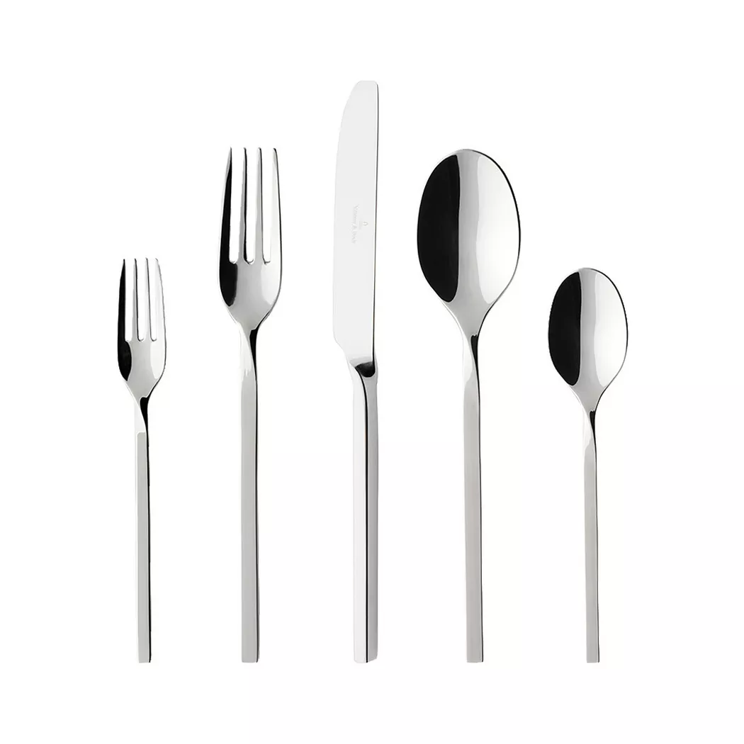 Villeroy & Boch Besteck-Set "Tafelbesteck NewWave 30er Set silber"