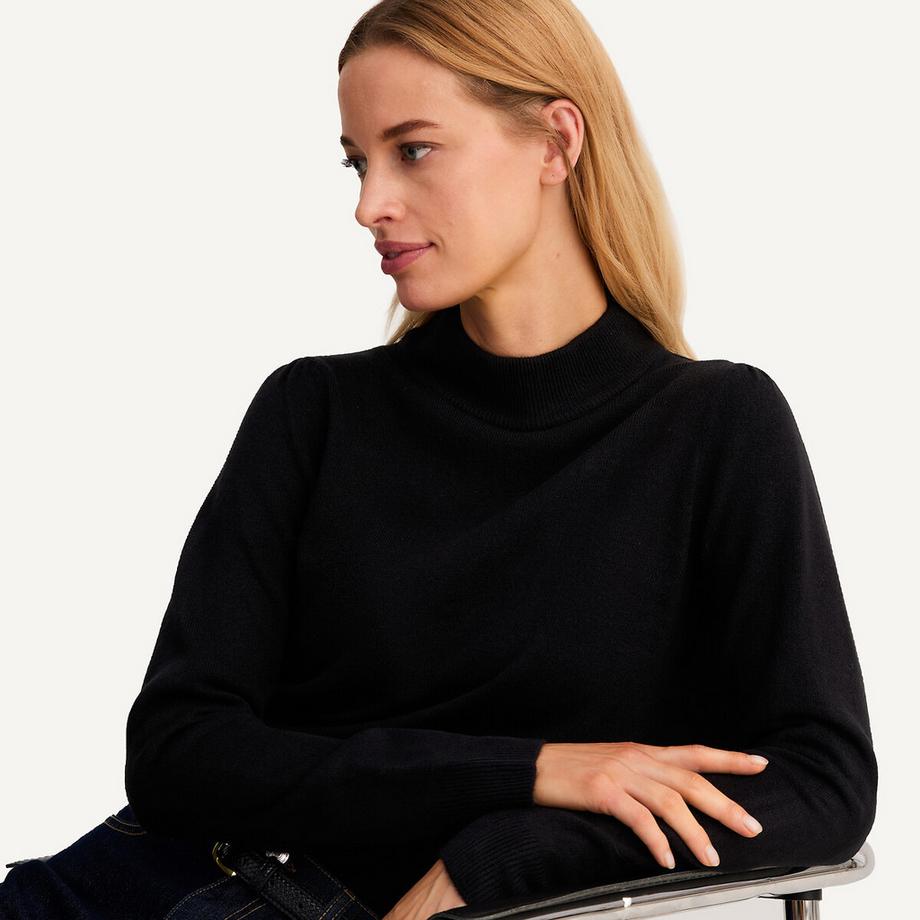 La Redoute Collections Pull col montant en maille douce  