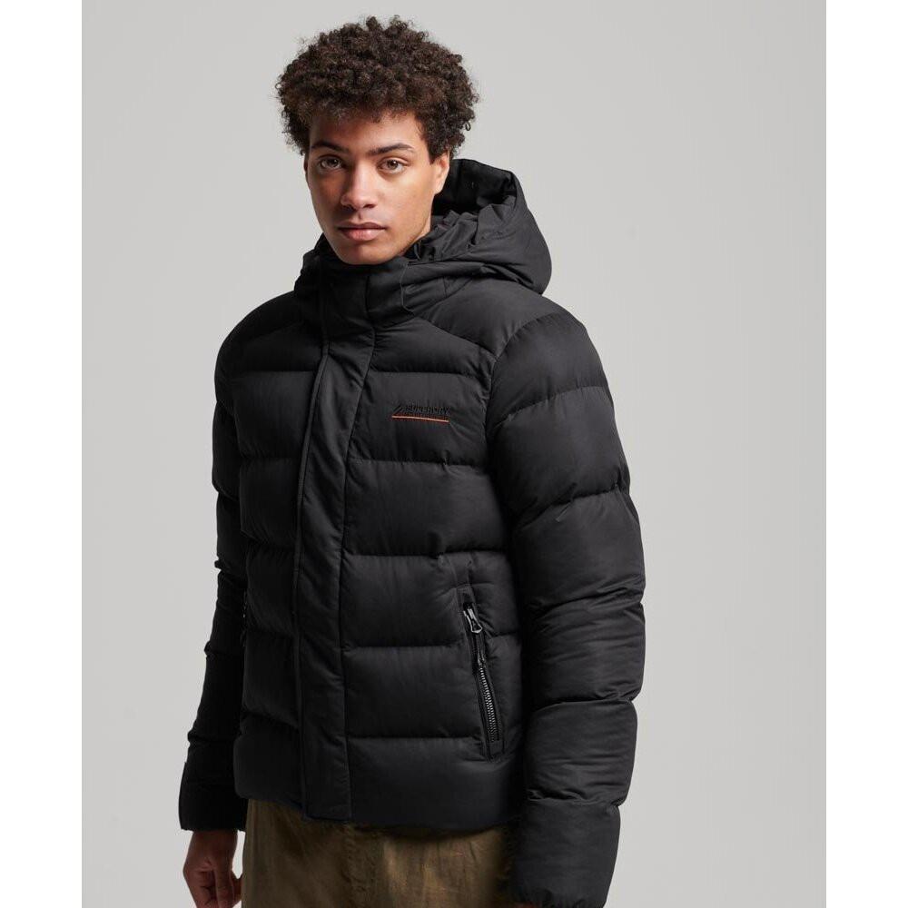 Superdry  sport-kapuzenjacke aus mikrofaser 