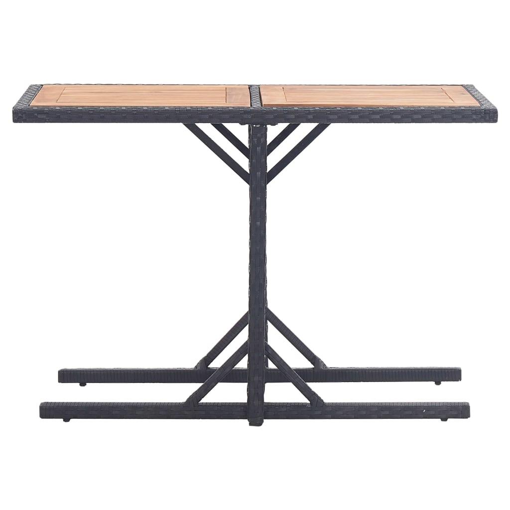 VidaXL Table d'extérieur rotin synthétique  