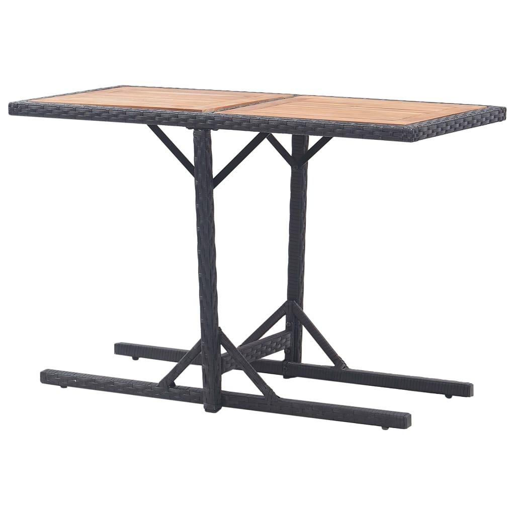 VidaXL Table d'extérieur rotin synthétique  