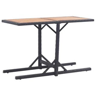 VidaXL Table d'extérieur rotin synthétique  