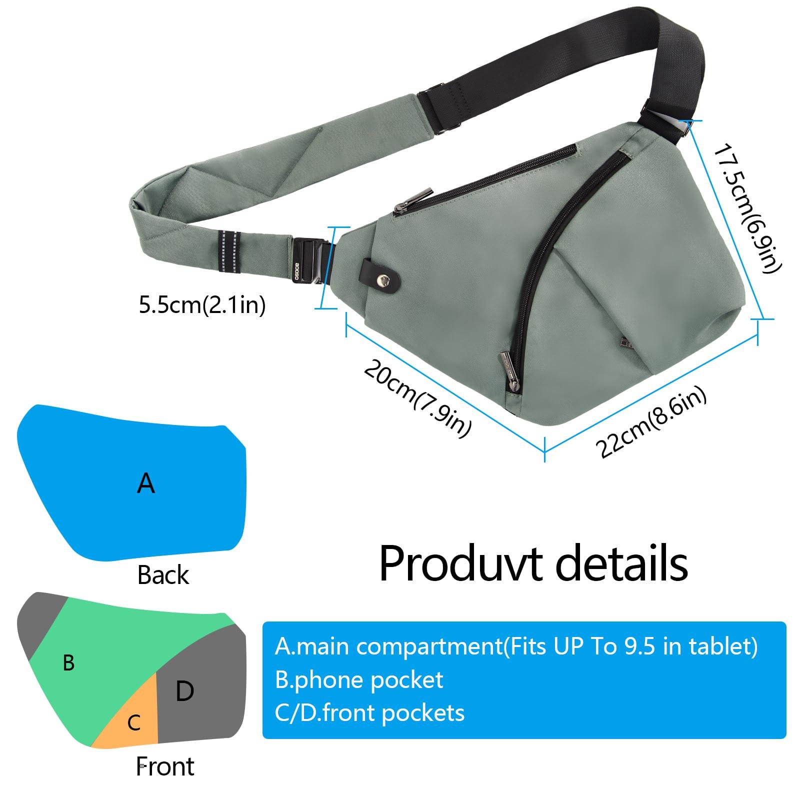 Only-bags.store Borsa a tracolla mini antifurto impermeabile  