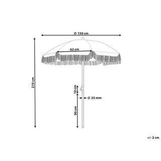 Beliani Parasol en Polyester MONDELLO  