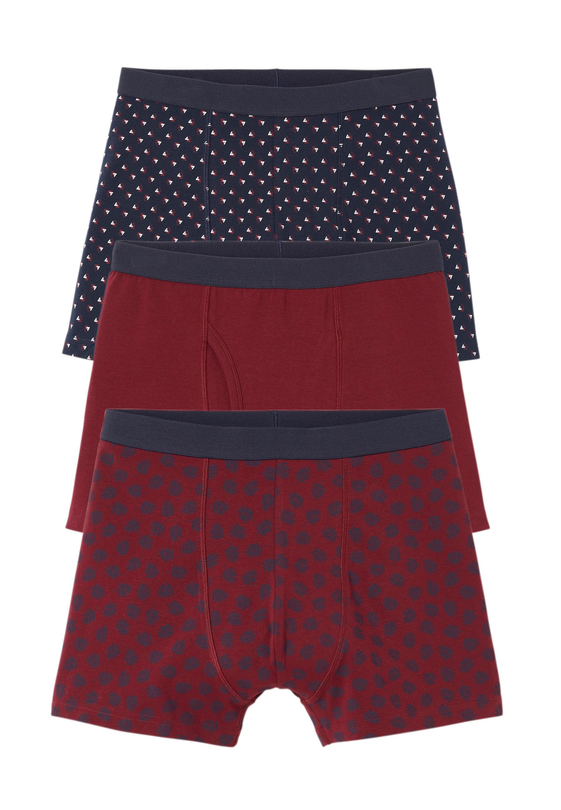 Image of Boxershorts Ohne Eingriff Im 3er-pack. Herren Rot XL