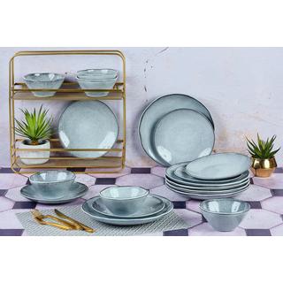 BJÖRN Set stoviglie CLOUD - 18 pezzi - grigio  