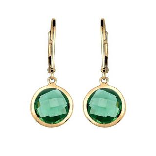 Elli  Boucles d'Oreilles Avec Quartz Vert 