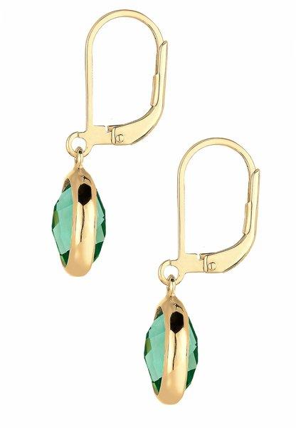 Elli  Boucles d'Oreilles Avec Quartz Vert 