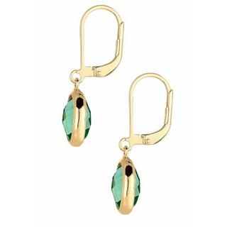 Elli  Boucles d'Oreilles Avec Quartz Vert 