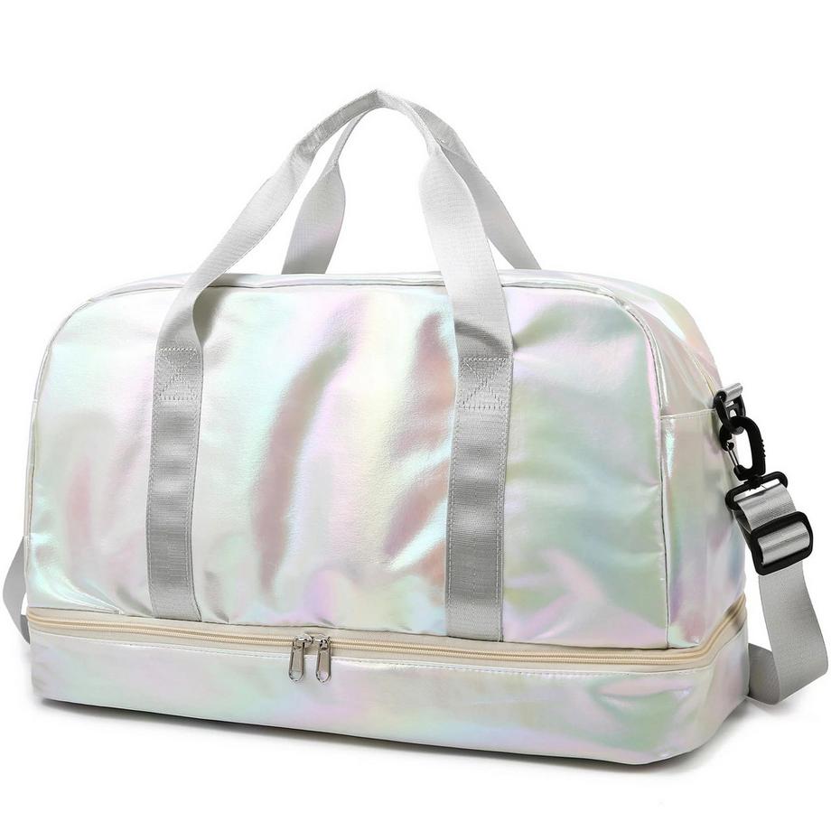 Sporttasche, Reisetasche, Glitzersporttasche mit Schuhfach. Trainingstasche, Fitnesstasche