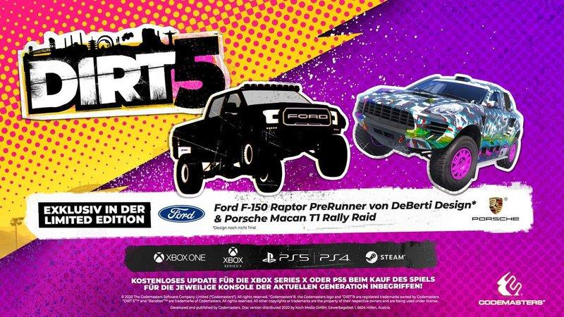 GAME  DIRT 5 - Limited Edition Begrenzt Deutsch, Englisch, Spanisch, Französisch, Italienisch Xbox Series X 