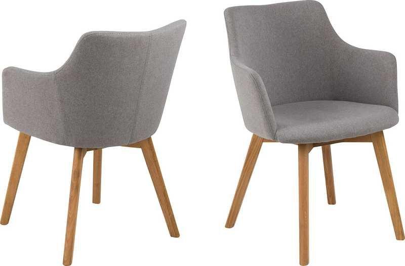 Image of Armlehnstuhl Stockholm Hellgrau Armlehnstuhl Stockholm Hellgrau