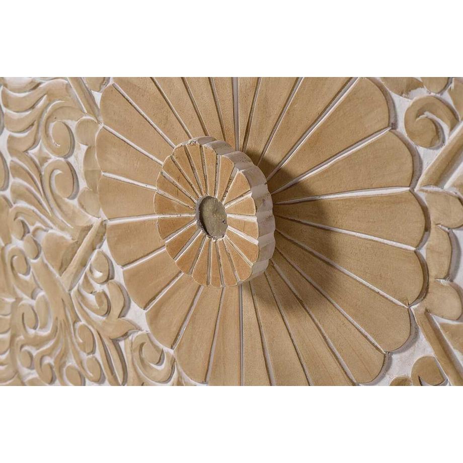 mutoni Kommode Antigua Mangoholz weiss 90x76  