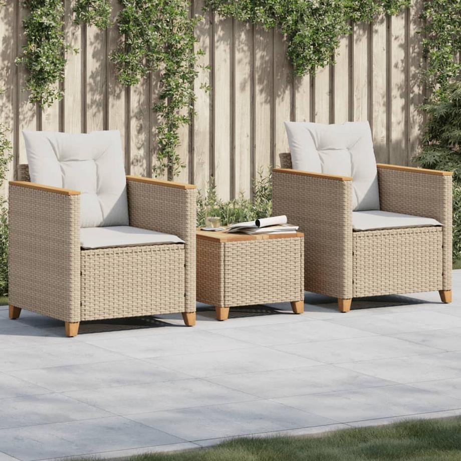 VidaXL set da bistrò Polirattan  