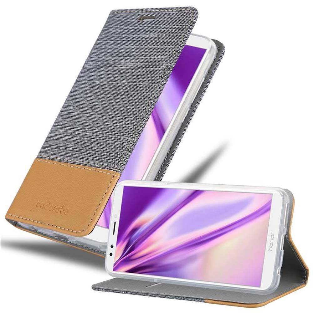 Cadorabo  Housse compatible avec Honor 7C / Huawei Y7 2018 - Coque de protection avec fermeture magnétique, fonction de support et compartiment pour carte 