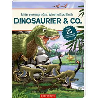 Mein riesengroßes Wimmel-Such-Buch: Dinosaurier & Co Flad, Antje (Illustrationen) Couverture rigide 