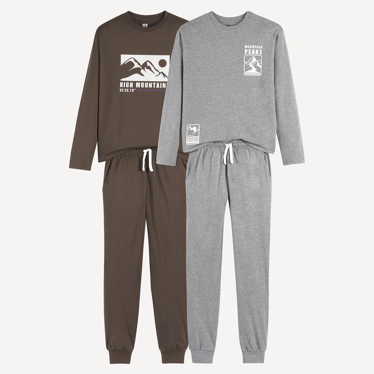 La Redoute Collections  2er-Set Pyjamas aus Baumwolljersey 