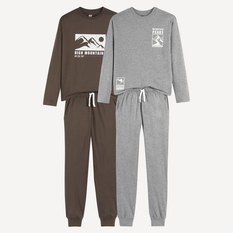 La Redoute Collections  2er-Set Pyjamas aus Baumwolljersey 