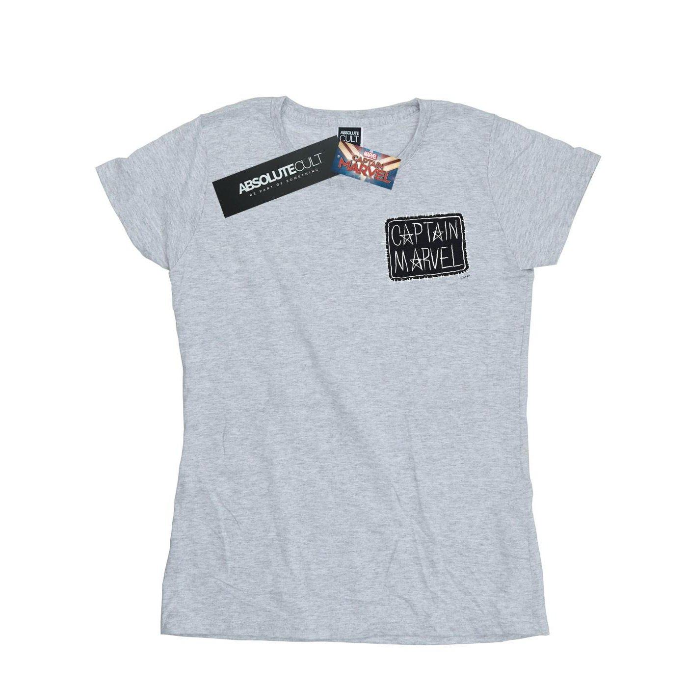 Image of Captain Breast Patch Tshirt Damen Grau M