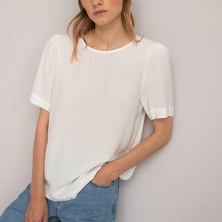 La Redoute Collections  Bluse mit rundem Ausschnitt 