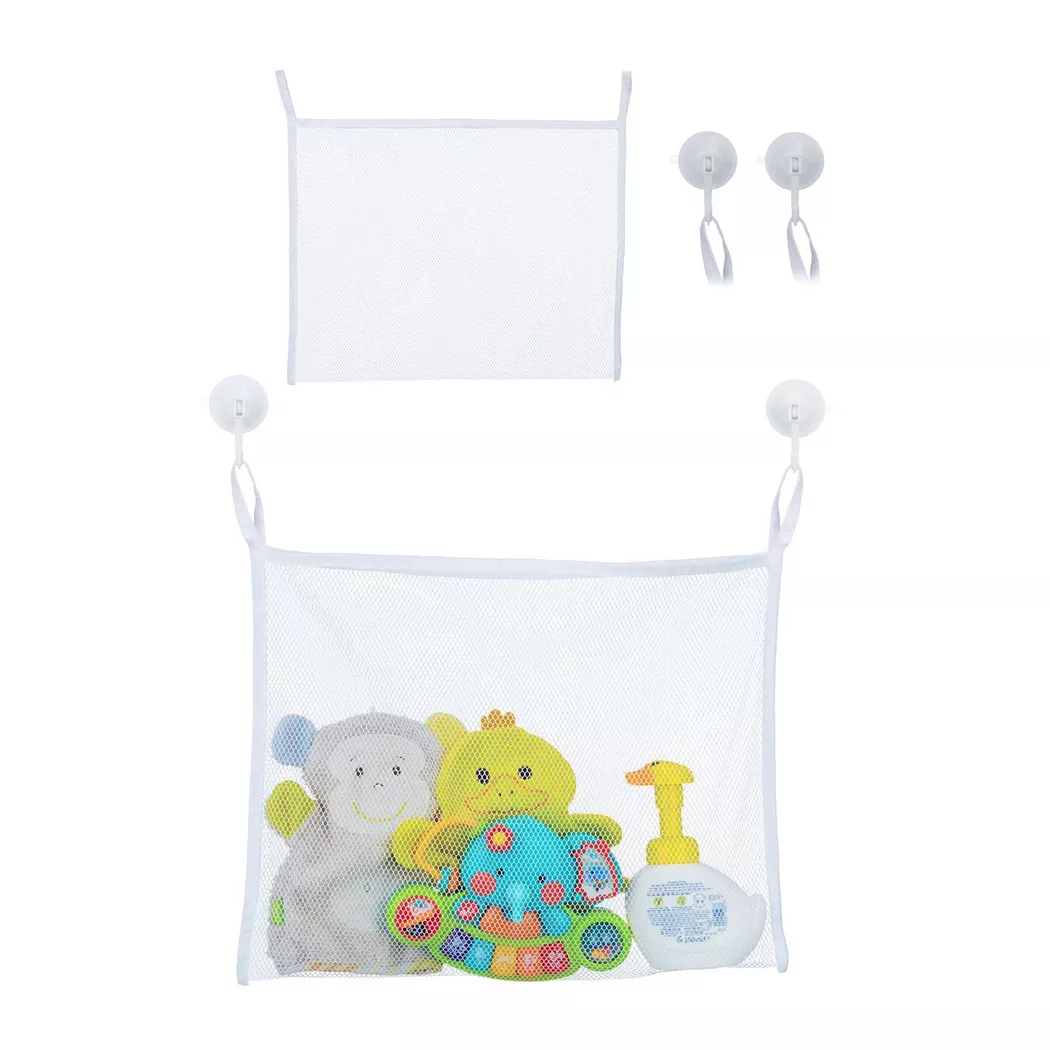 B2X - Set di contenitori per giocattoli da bagno (2 pezzi), 22cm