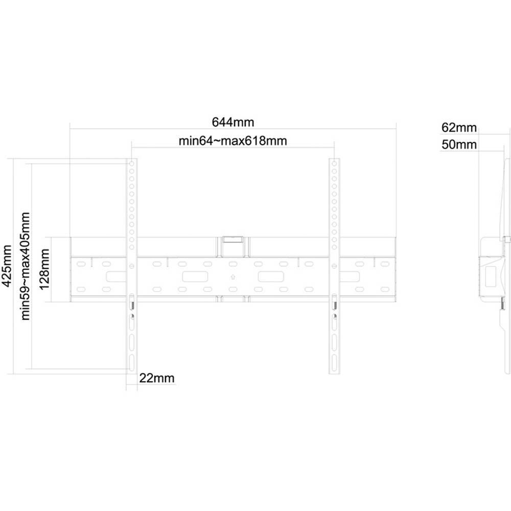 Neomounts by Newstar  Flachbildschirm-Wandhalter und Mediabox Halterung 