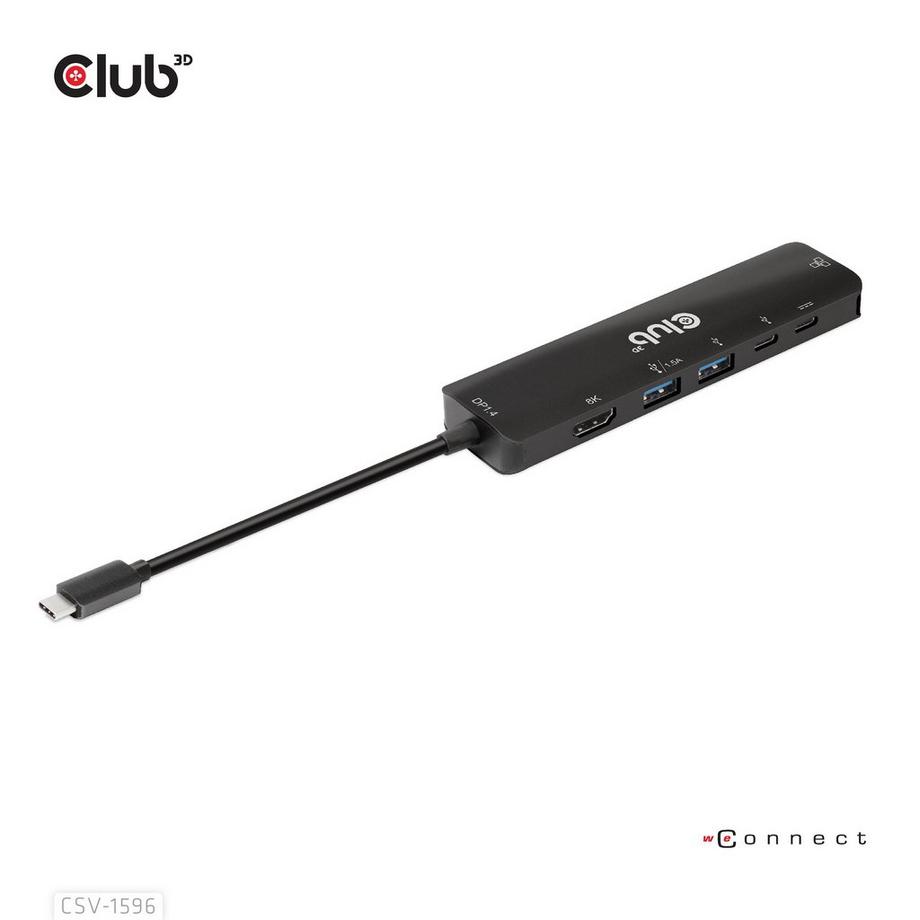 Club3D  CSV-1596 hub & concentrateur 