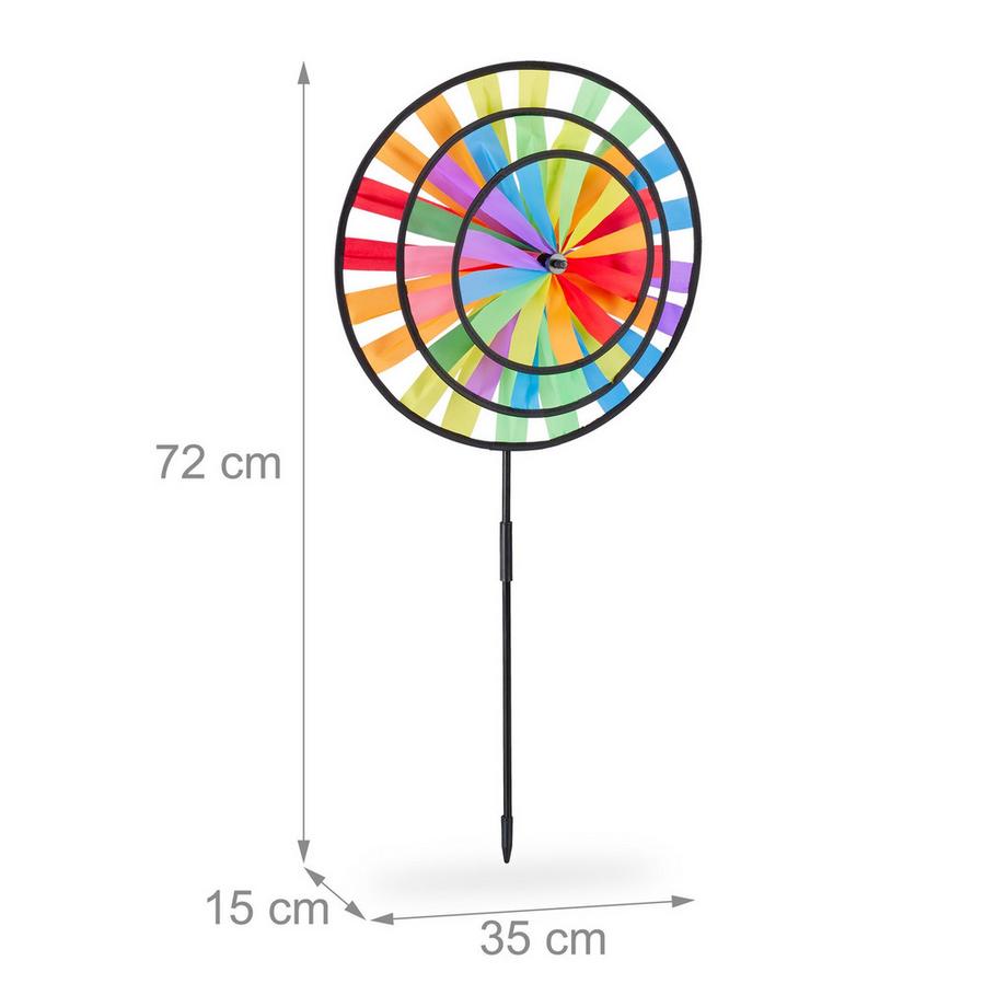 B2X  Windmühle Regenbogen - 2er Set 