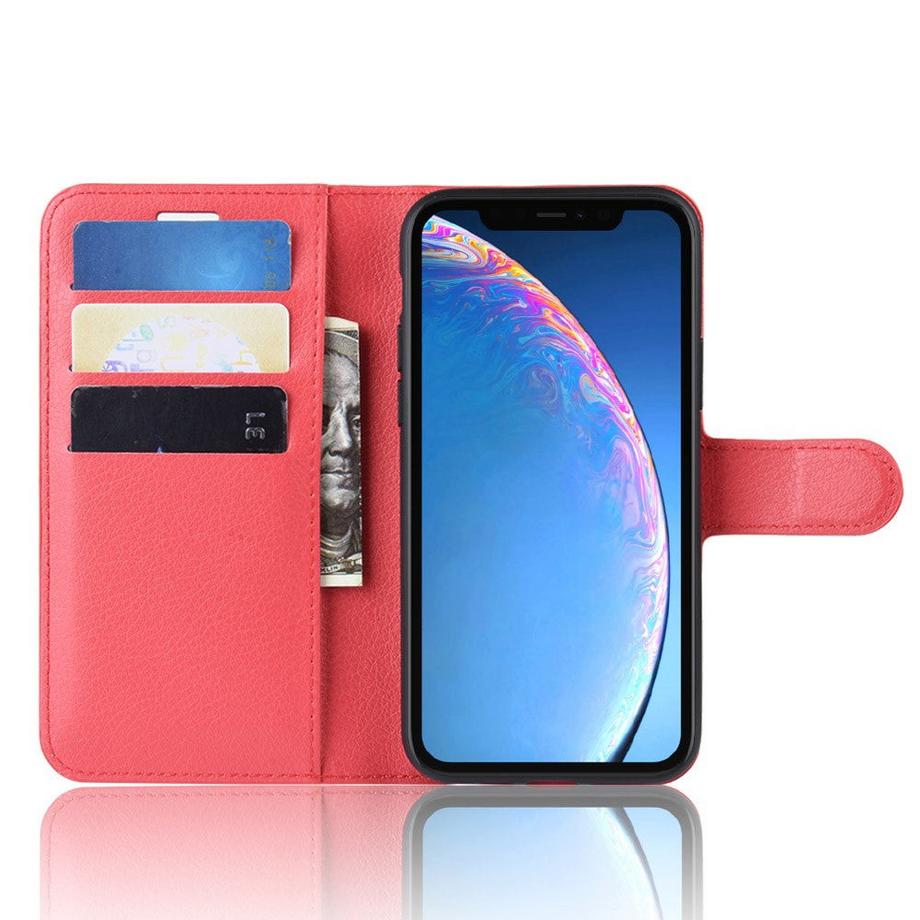 Cover-Discount  iPhone 11 - Leder Etui Hülle Mit Kartenfach 