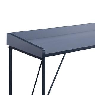 Calicosy Consolle con struttura nera e piano grigio - L100 cm  