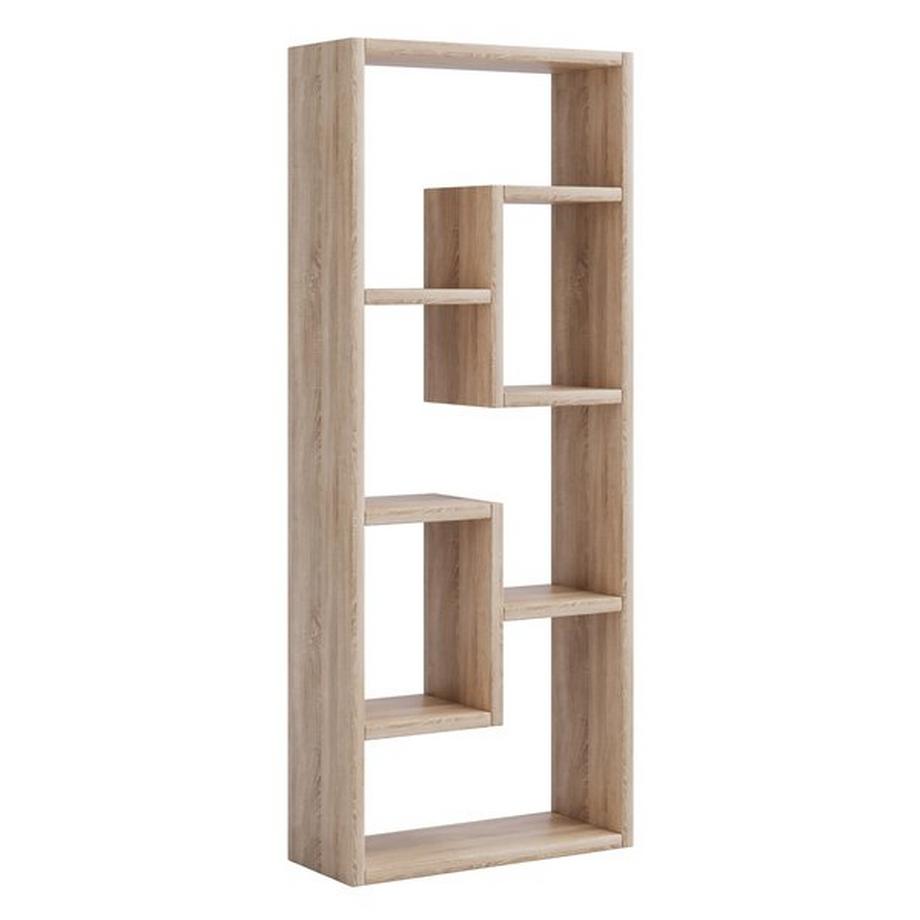 VCM Étagère en bois Étagère à livres Étagère à médias Rangement Séparation de pièce Étagère déco Vilo  