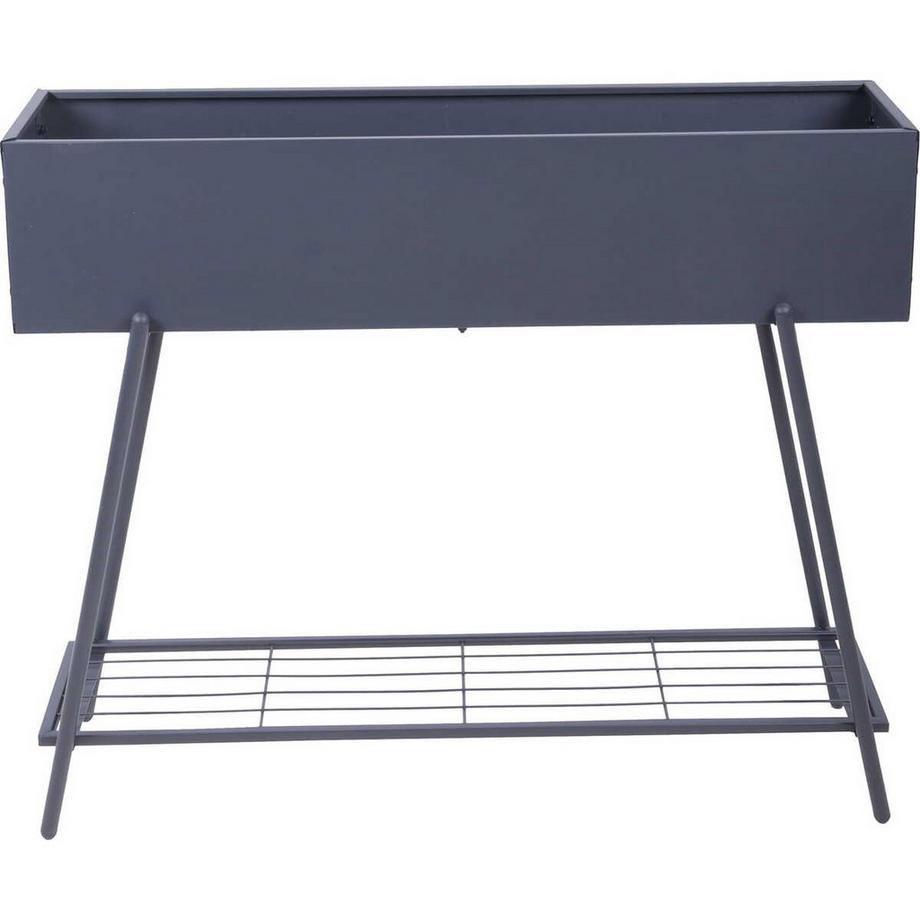 mutoni Bac à fleurs Jasmin acier anthracite  