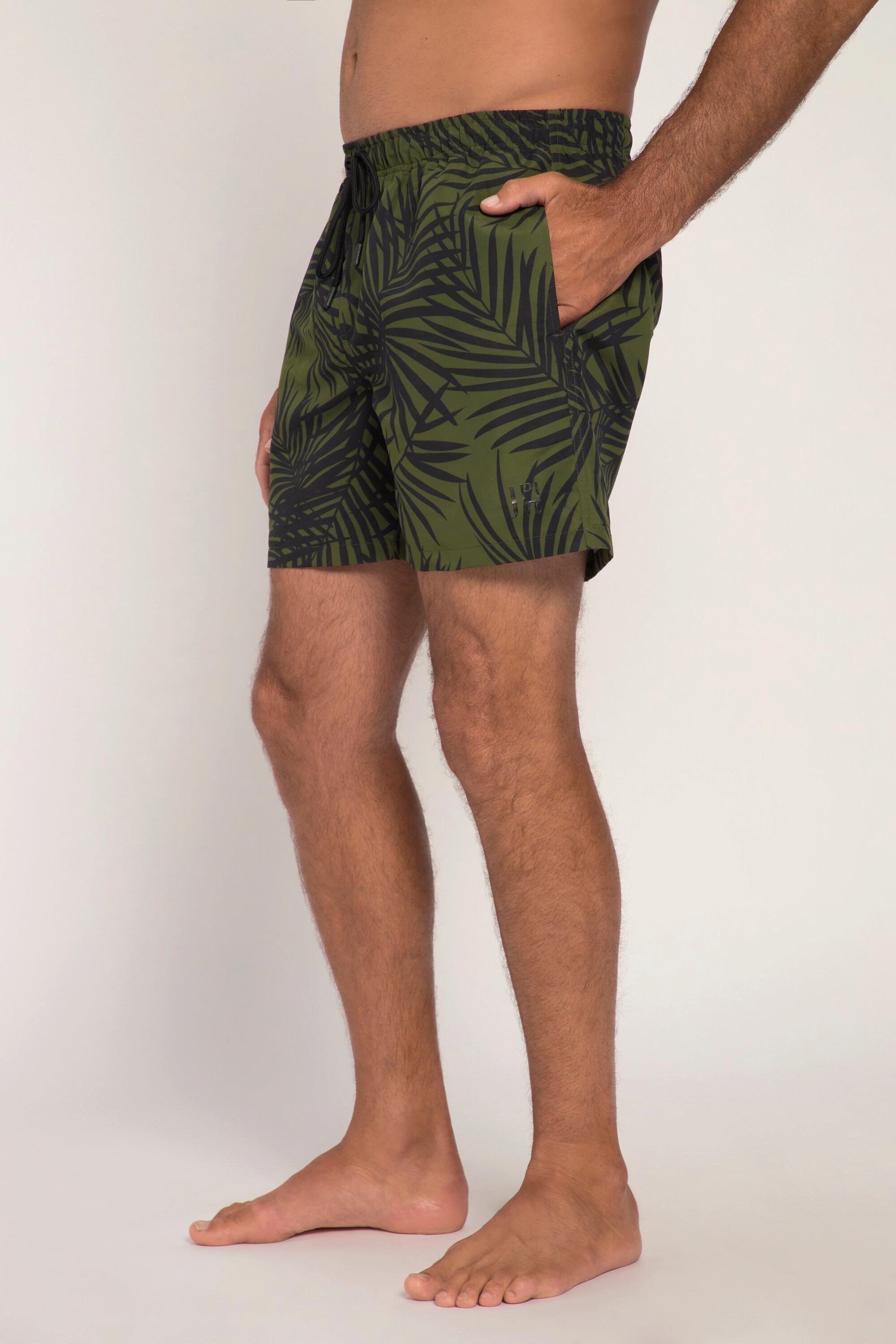 JP1880  Badeshorts, Beachwear, Elastikbund, allover Print 