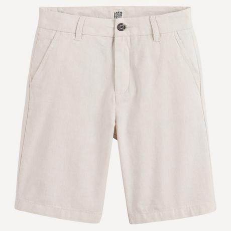 La Redoute Collections  Chino-Bermuda aus Baumwolle/Leinen 