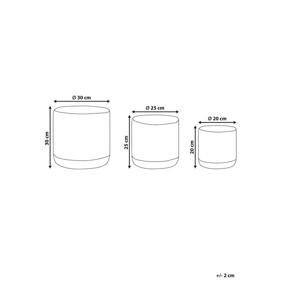 Beliani Korb aus Baumwolle Boho BASIMA  