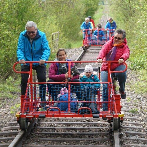 Image of Schienenvelo Fahren Im Sensetal Unisex