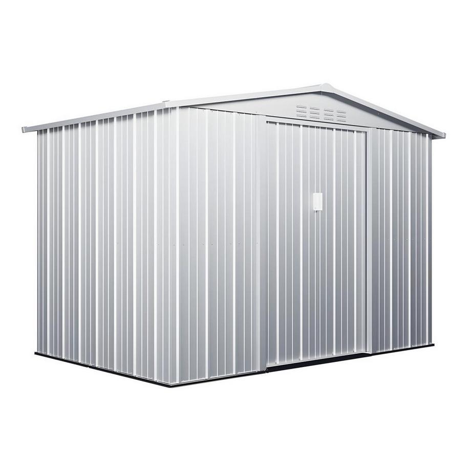 Abri de jardin métal en acier galvanisé gris 4,91 m² LINUS