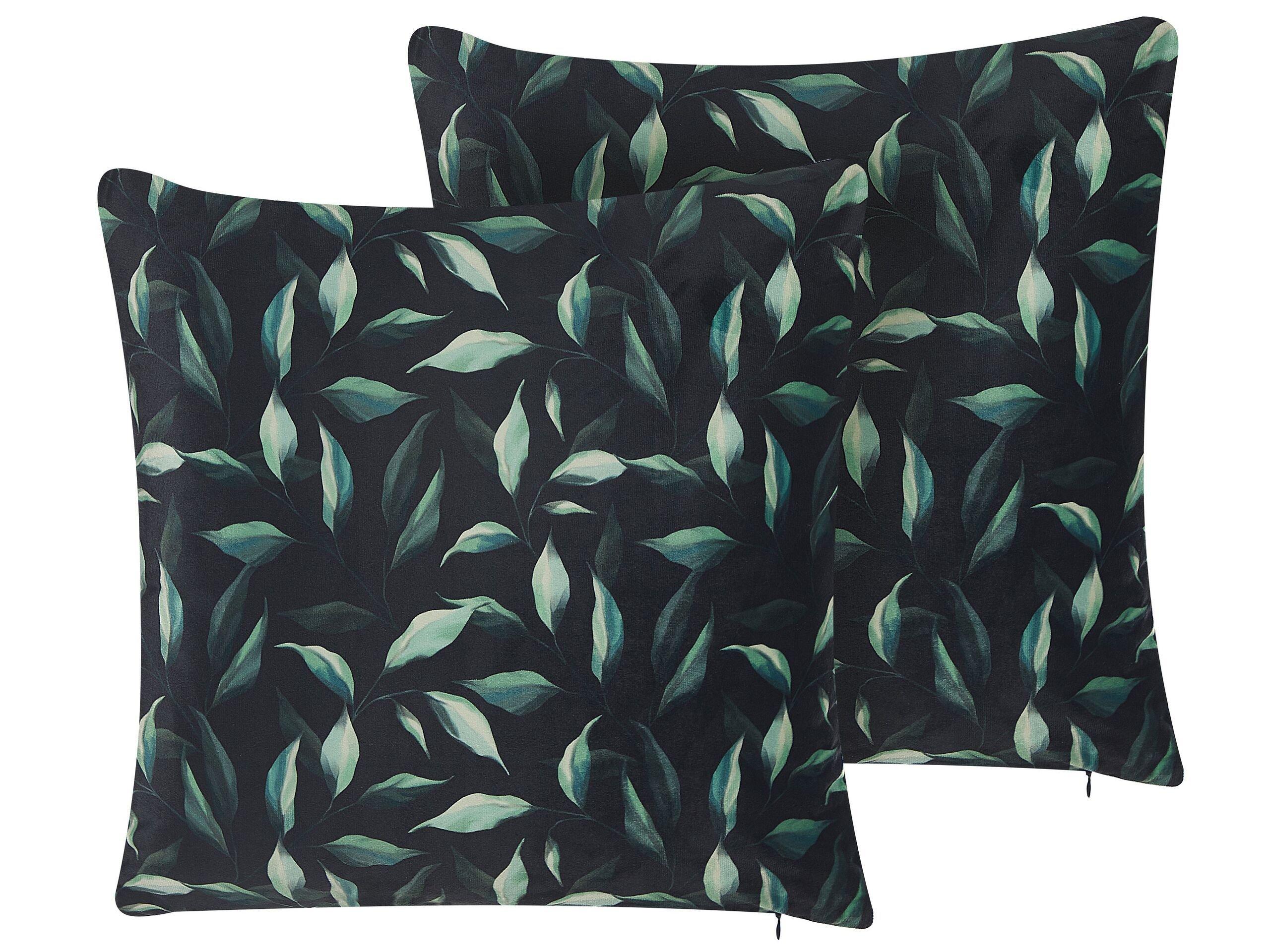Image of Kissen 2er Set aus Samtstoff Modern TOADFLAX Kissen 2er Set aus Samtstoff Modern TOADFLAX