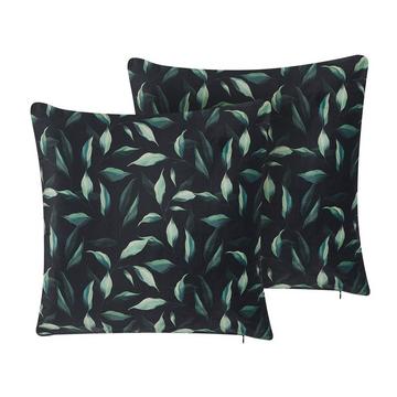 Lot de 2 coussins en Velours Moderne TOADFLAX