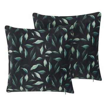 Lot de 2 coussins en Velours Moderne TOADFLAX