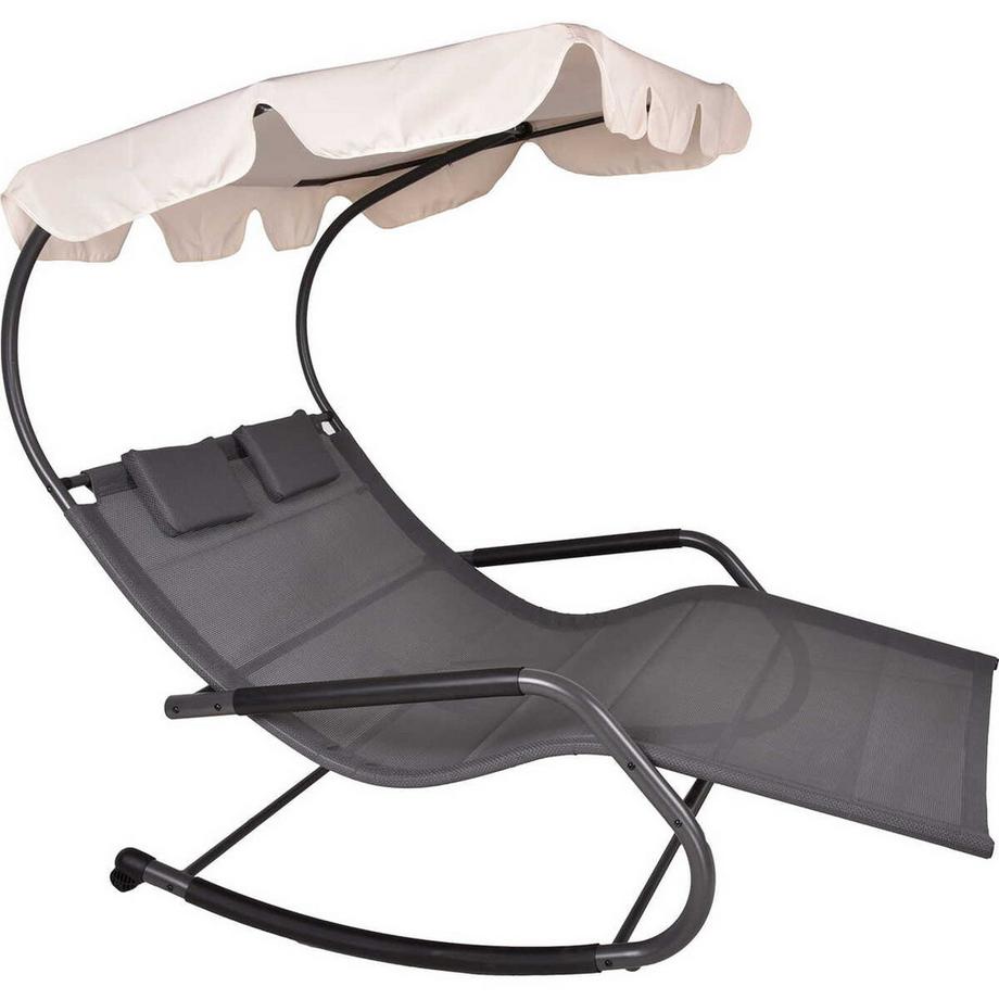 mutoni Doppel-Schaukelliege Serifos anthrazit  