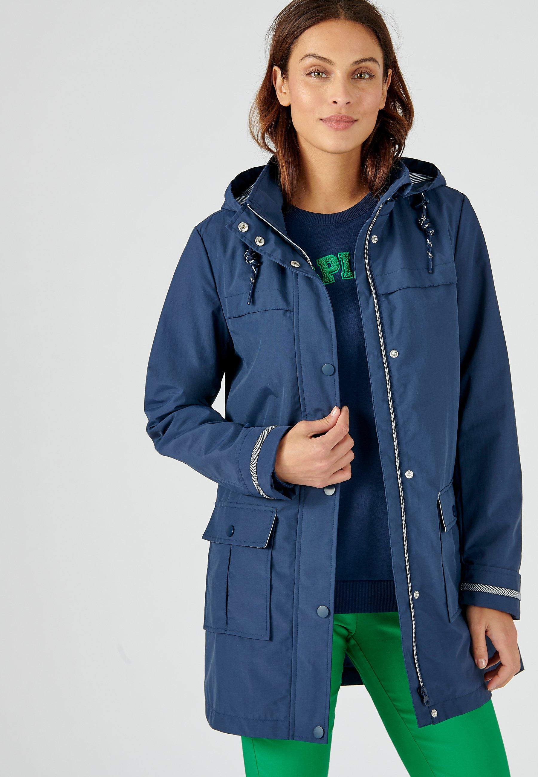 Image of Lässiger Parka. Unisex Blau 34-36