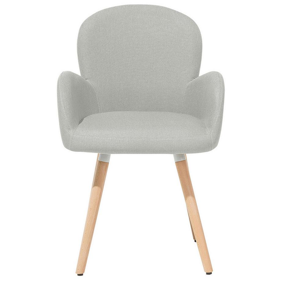 Beliani Lot de 2 chaises de salle à manger en Tissu Rétro BROOKVILLE  