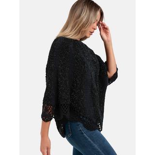 Admas  Unifarbener Poncho Romantic 