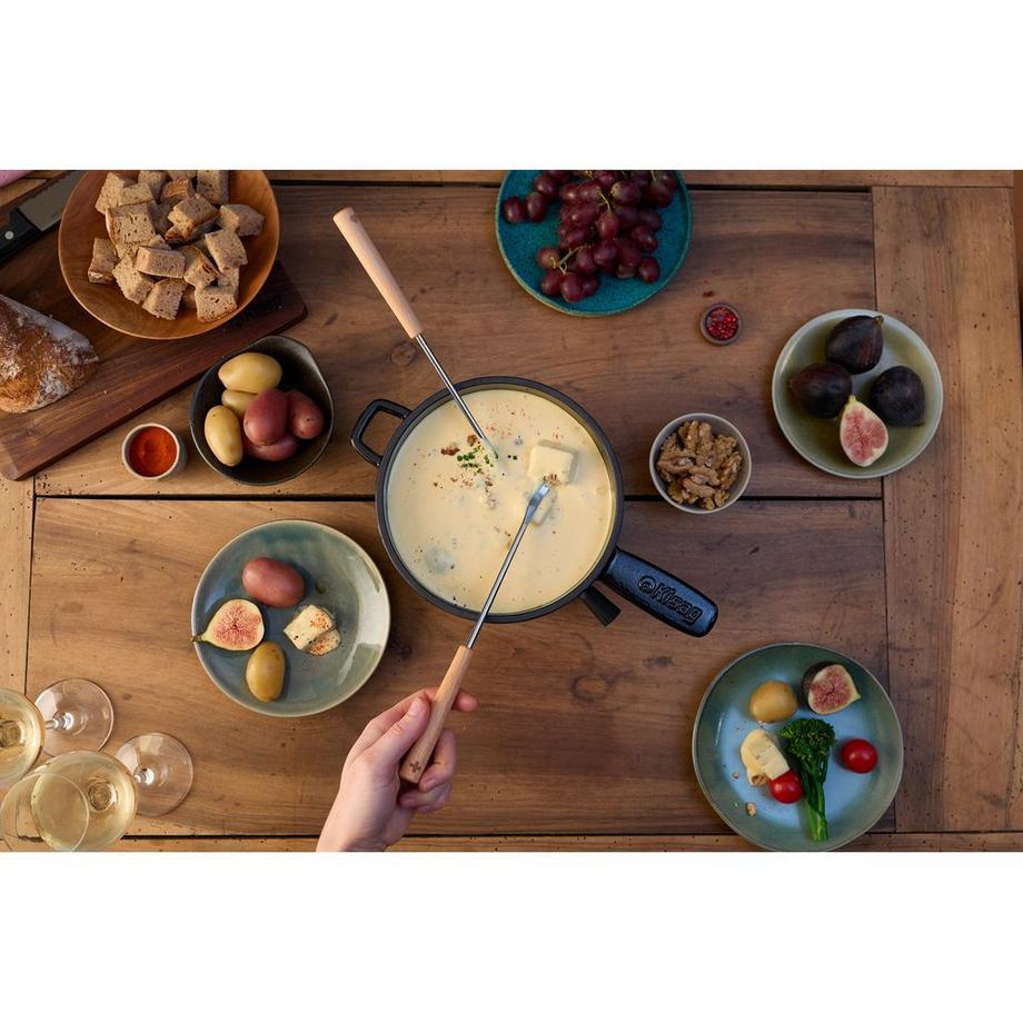 Kisag Caquelon à fondue en fonte Valbella  