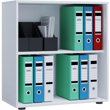 Holz Büro Stand Regal Bücher Ordner Aktenregal Ordnerregal Bücherregal Lona 2f