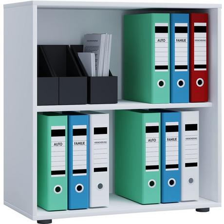 VCM Holz Büro Stand Regal Bücher Ordner Aktenregal Ordnerregal Bücherregal Lona 2f  