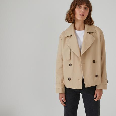 La Redoute Collections  Kurzer Trenchcoat mit Knopfverschluss 