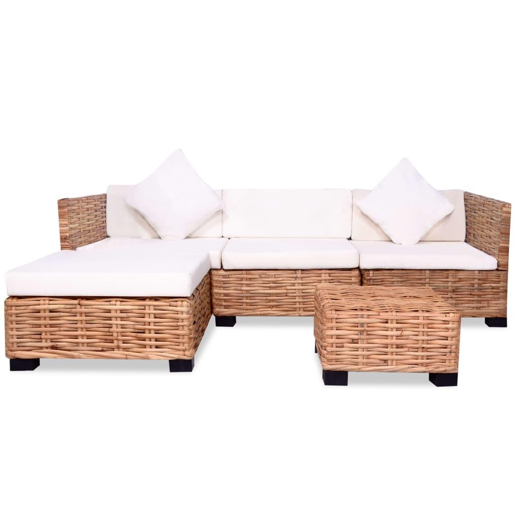 VidaXL set di divani Rattan  